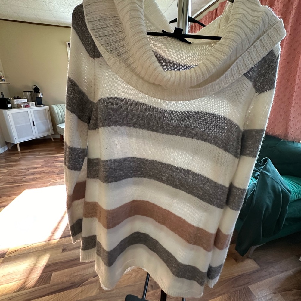Turtleneck long sweater